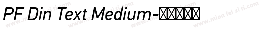 PF Din Text Medium字体转换